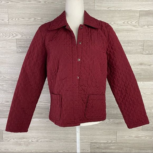 Gap Red Quilted Light Jacket - Picture 1 of 6